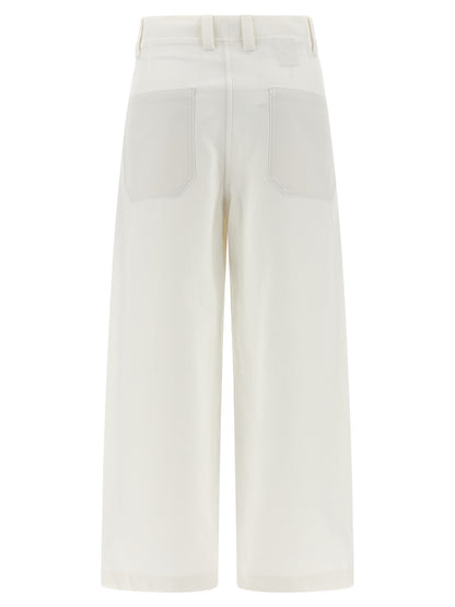 White Cotton Chino Pants