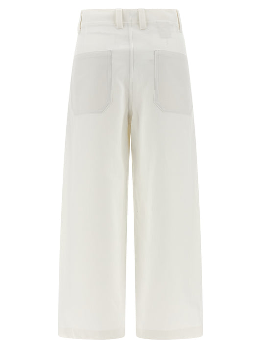 White Cotton Chino Pants