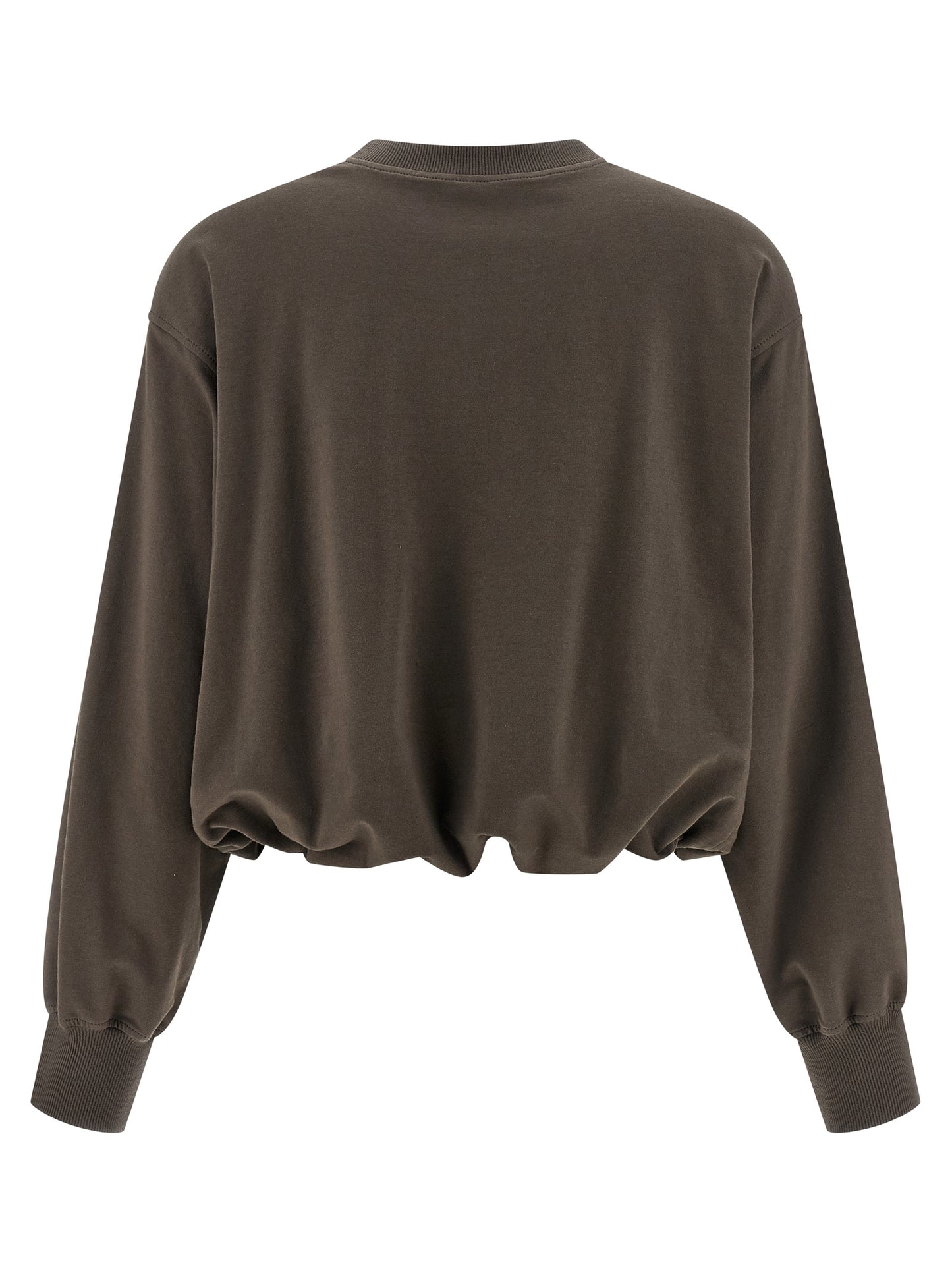 Brown Cotton Sweatshirt