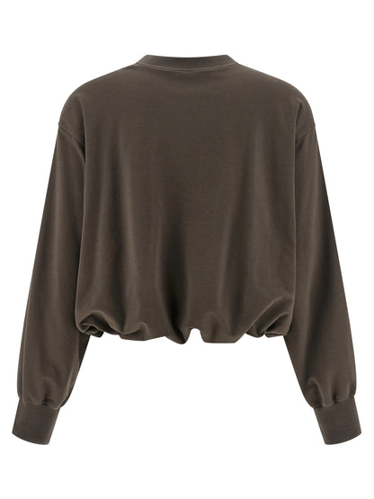 Brown Cotton Sweatshirt