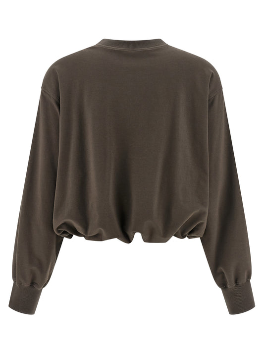 Brown Cotton Sweatshirt