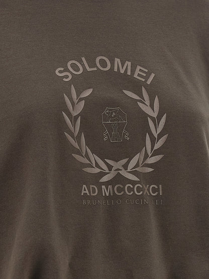 Brown Cotton Sweatshirt