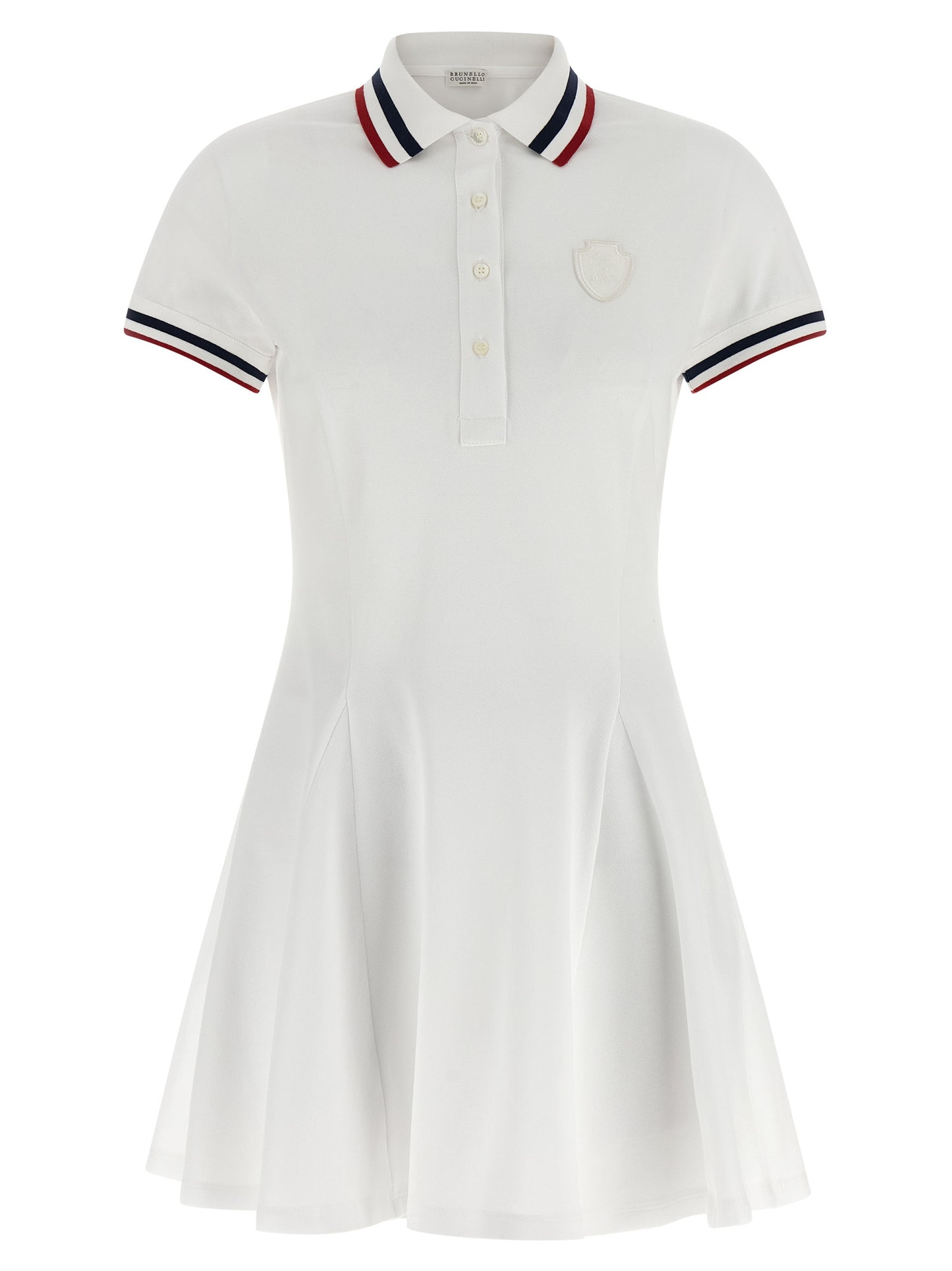 White Cotton Short Dress