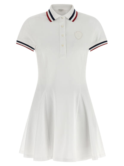 White Cotton Short Dress
