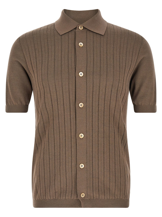 Brown Cotton Blouse