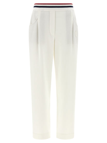 White Cotton Joggers (Workout Pants)