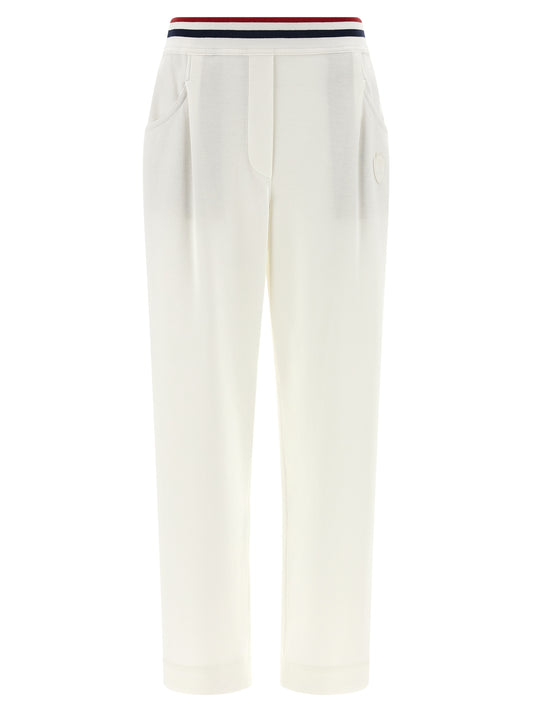 White Cotton Joggers (Workout Pants)