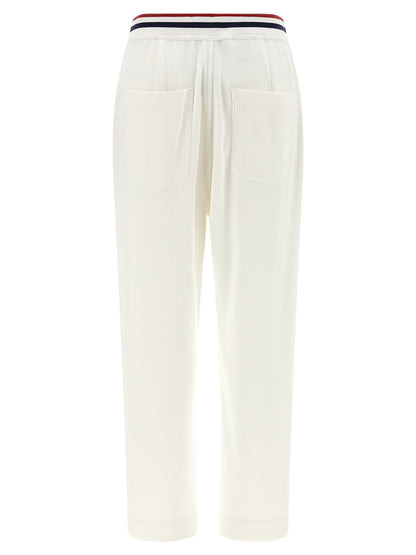 White Cotton Joggers (Workout Pants)