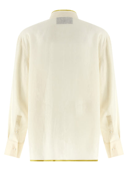 Beige Linen Blouse