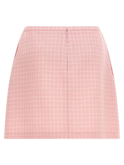 Multicolor Virgin Wool Long Skirt