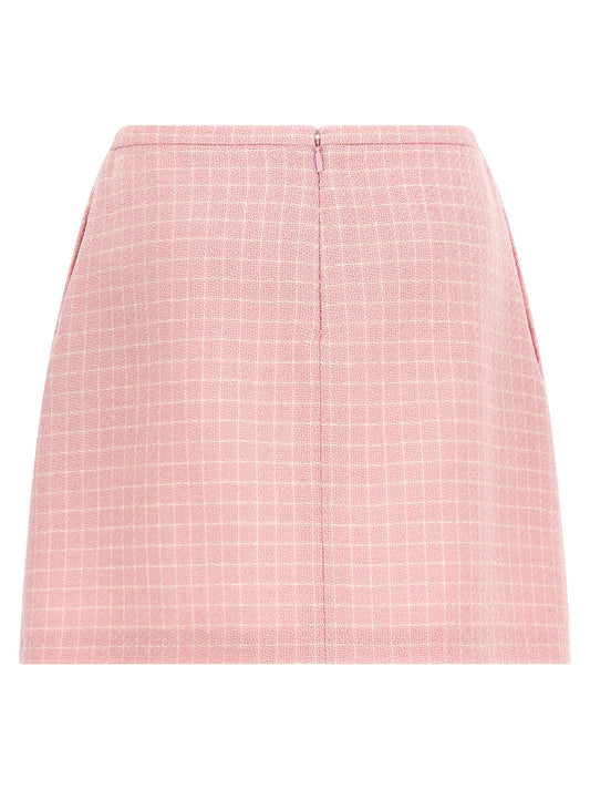 Multicolor Virgin Wool Long Skirt