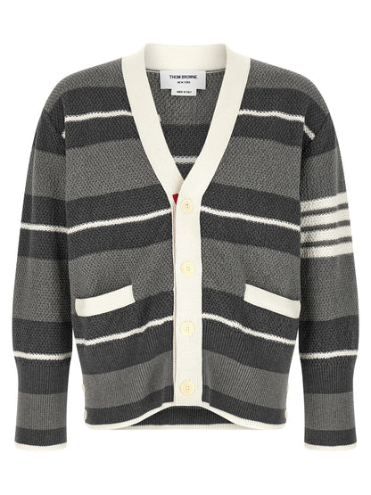 Gray Cotton Cardigan