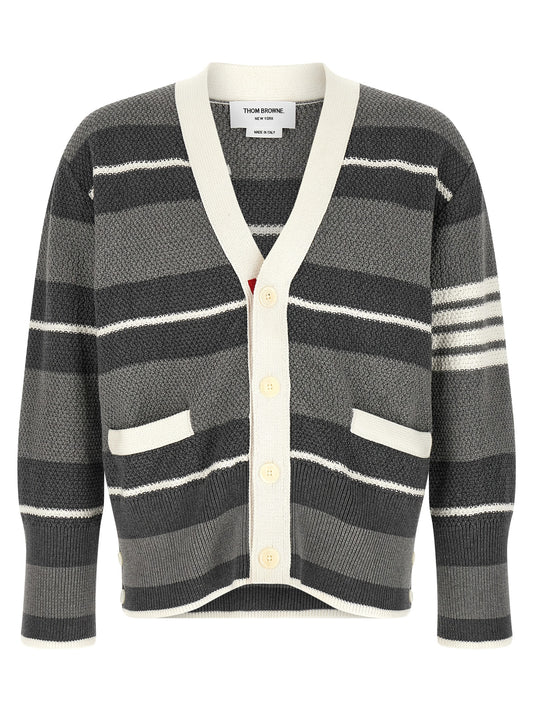Gray Cotton Cardigan