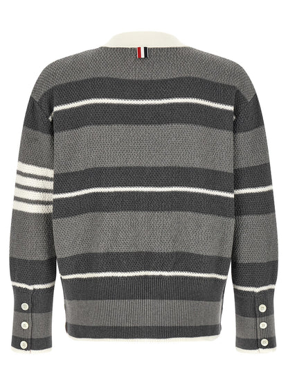 Gray Cotton Cardigan
