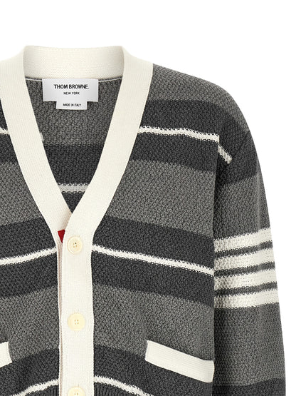Gray Cotton Cardigan