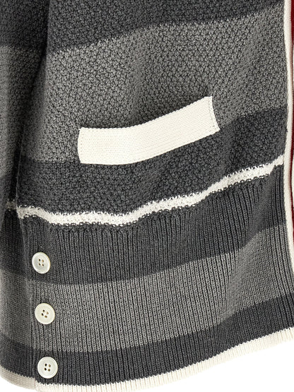 Gray Cotton Cardigan