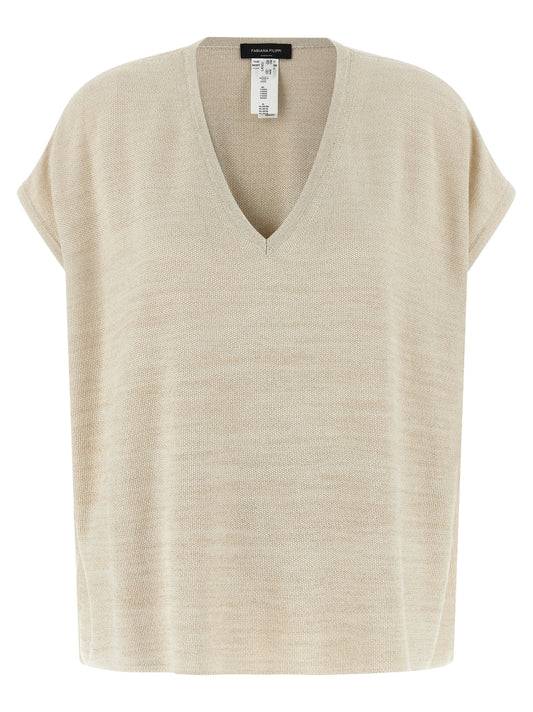 Gold Cotton Cardigan