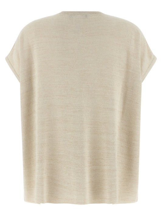 Gold Cotton Cardigan