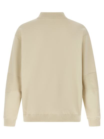 Beige Polyamide Bomber