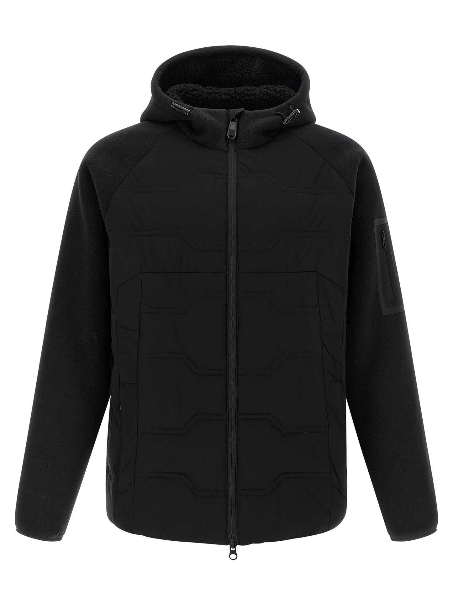 Black Polyester Shell Jacket