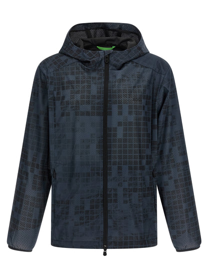 Blue Rubber Shell Jacket