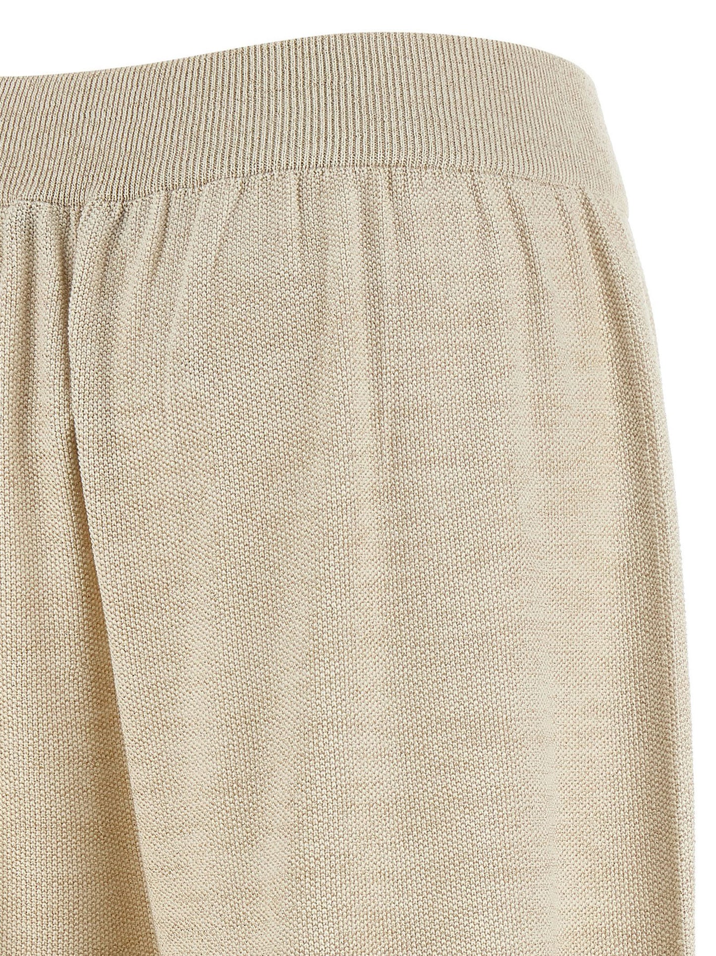Gold Cotton Casual Pants