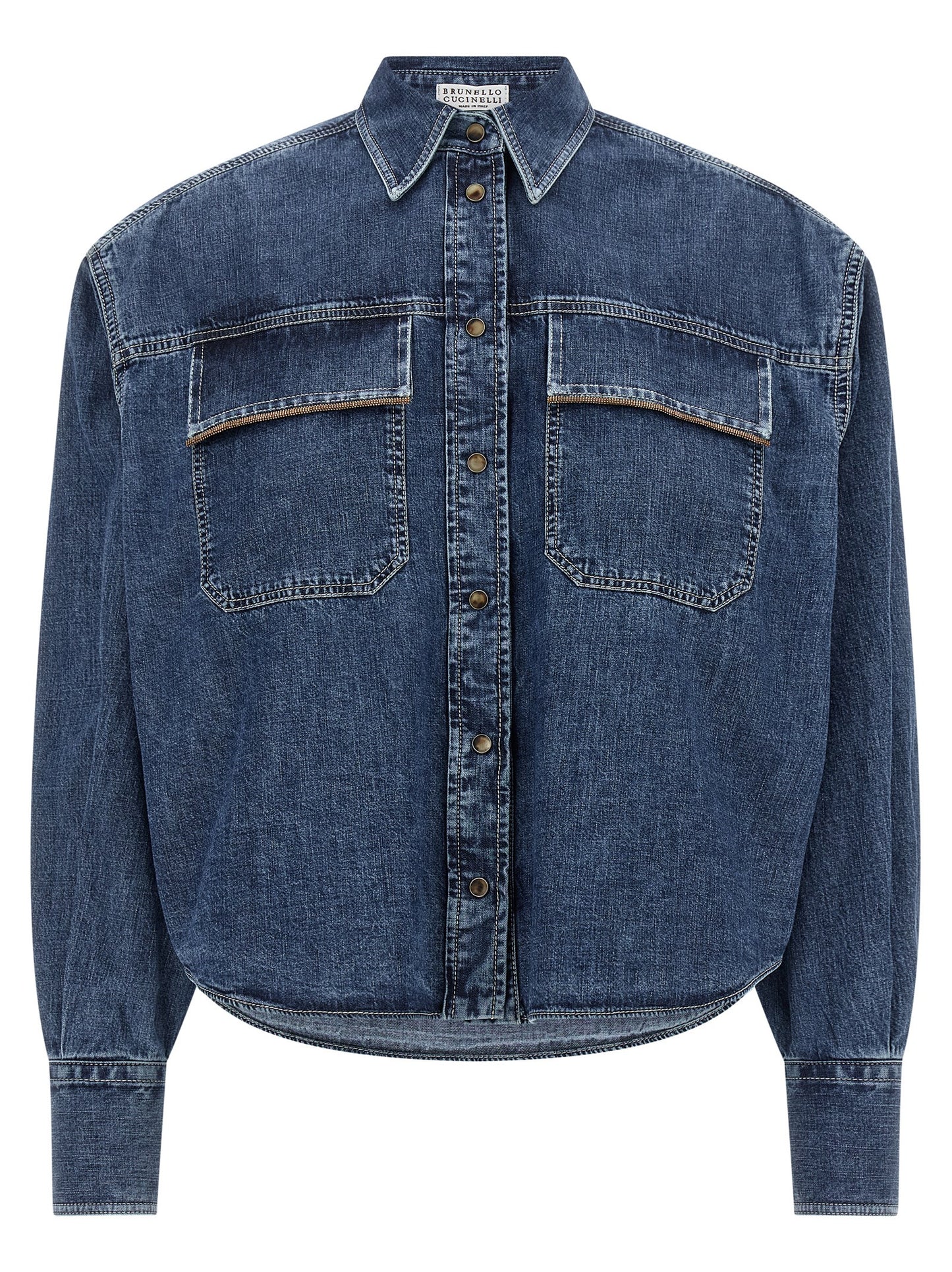 Blue Cotton Blouse