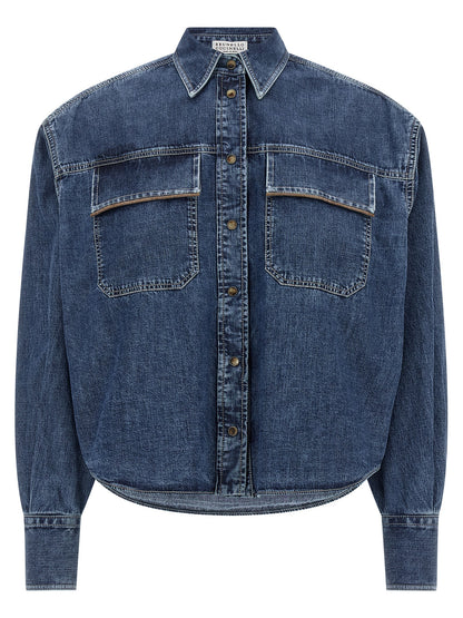 Blue Cotton Blouse