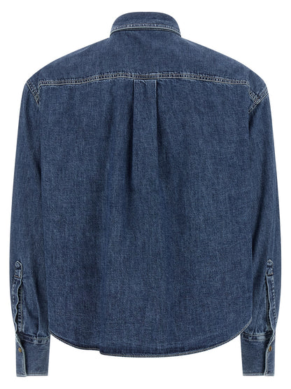 Blue Cotton Blouse