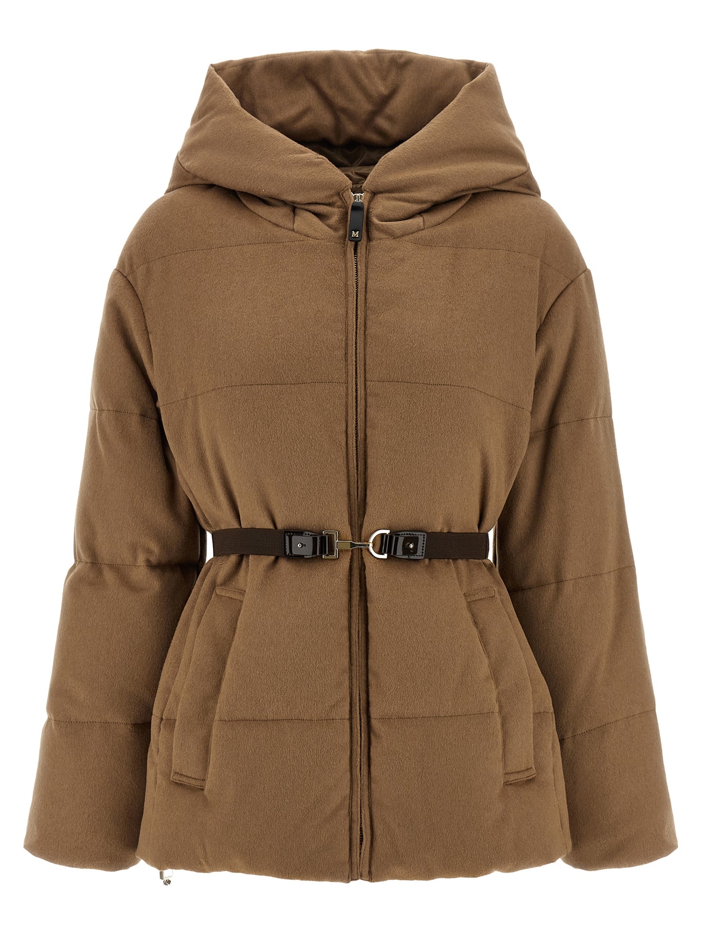 Brown Camel Hair  Full-Length Jacket