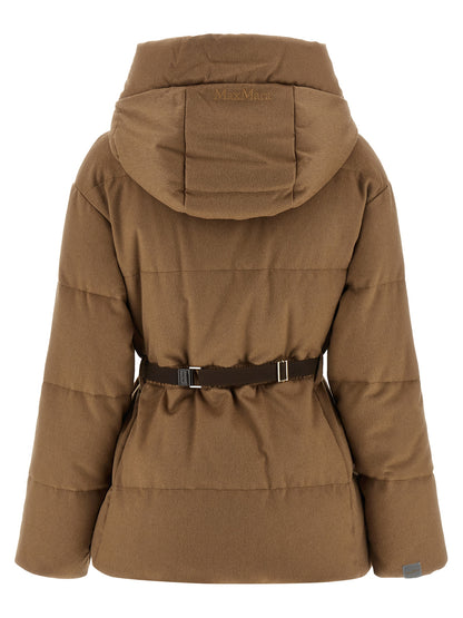 Brown Camel Hair  Full-Length Jacket