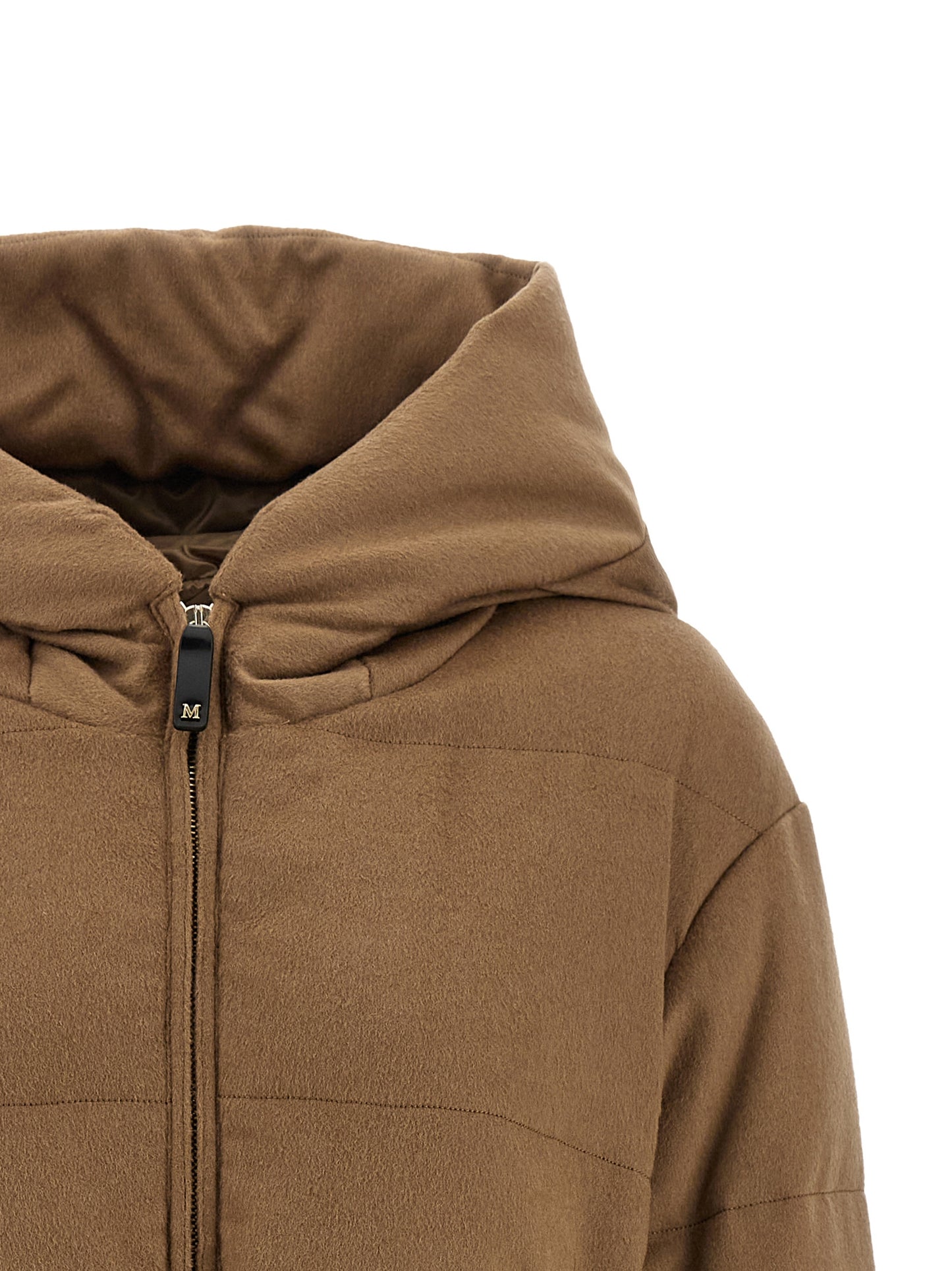 Brown Camel Hair  Full-Length Jacket