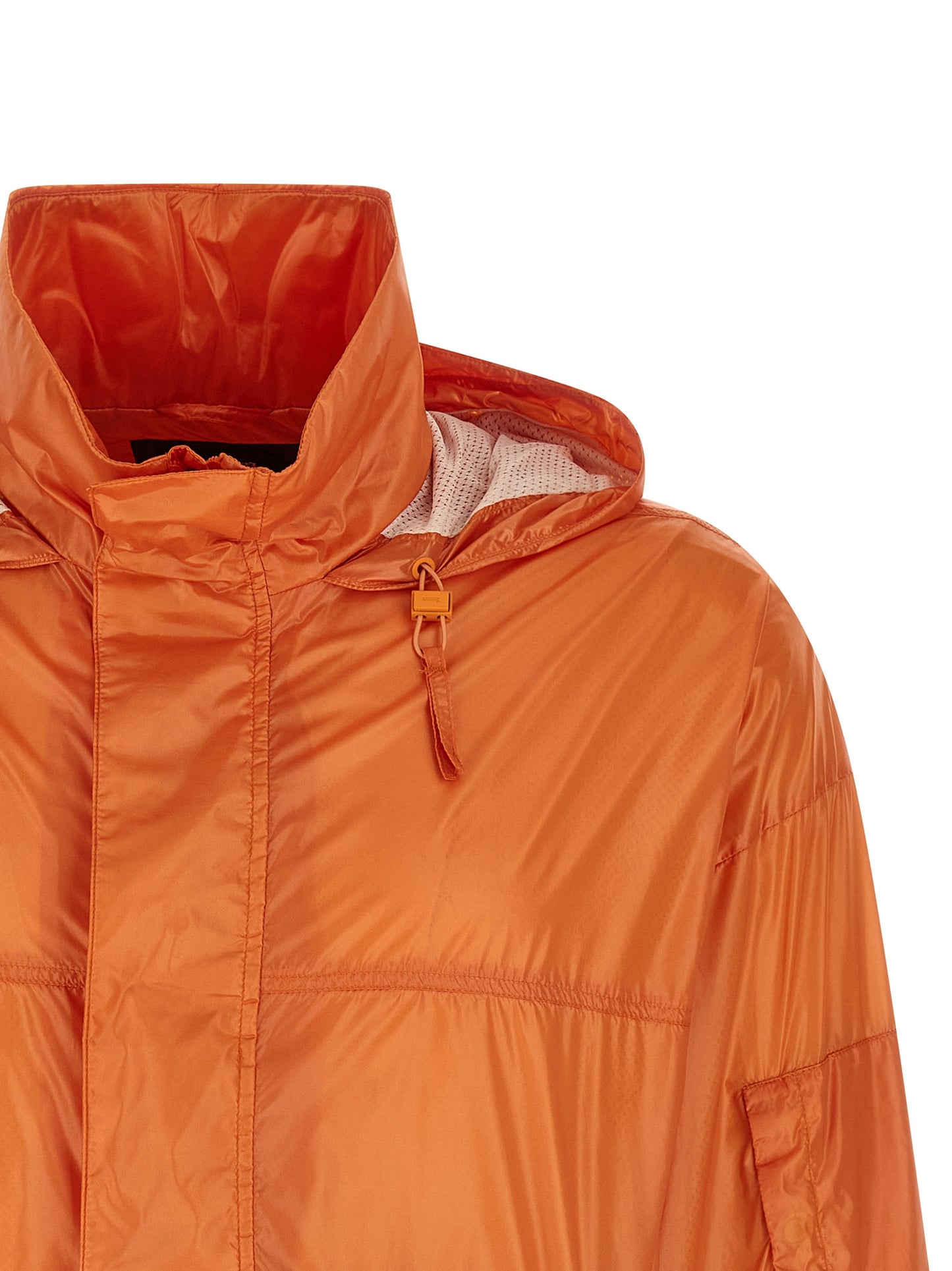 Blue Polyester Shell Jacket