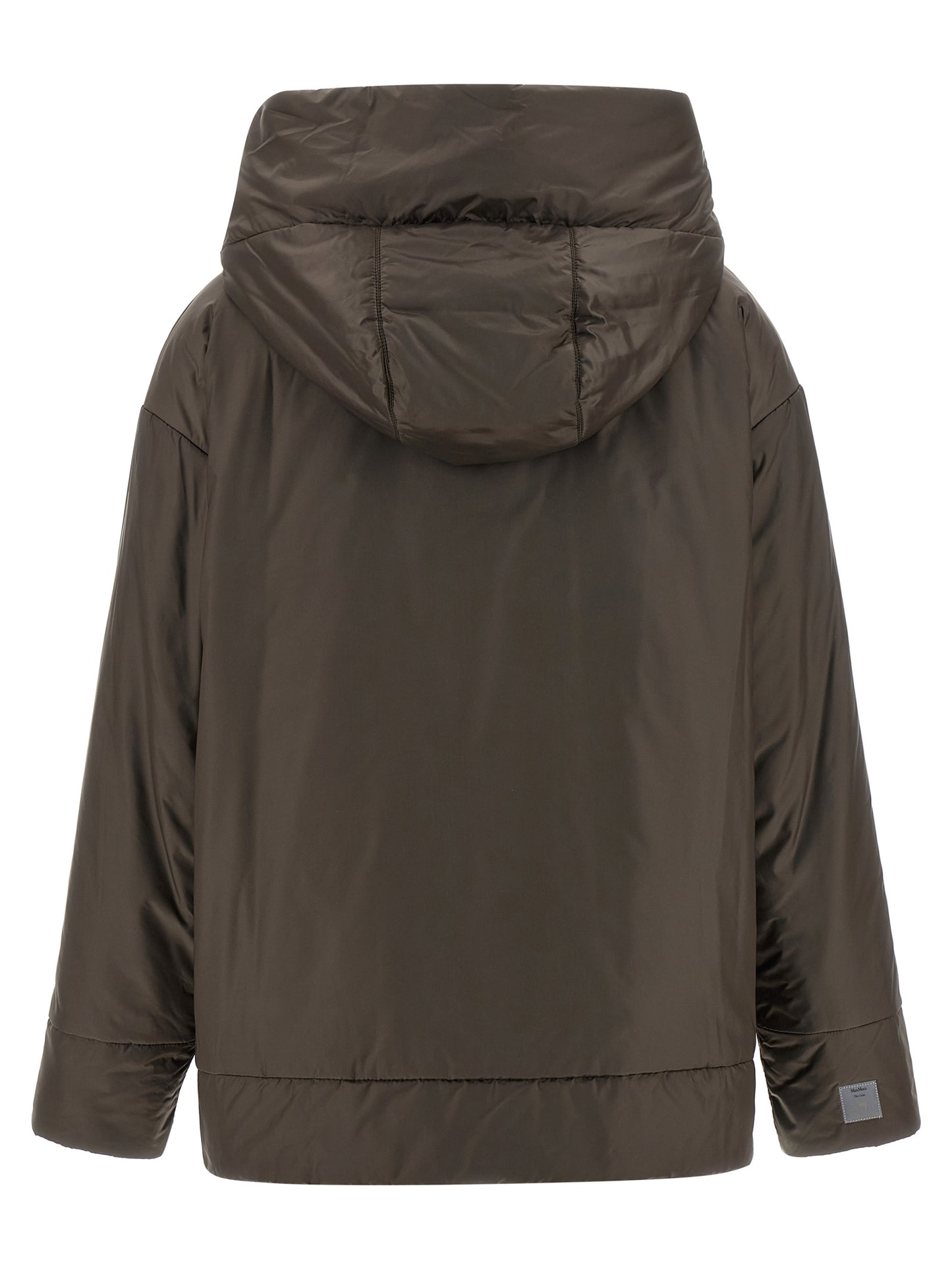 Brown Polyester Shell Jacket