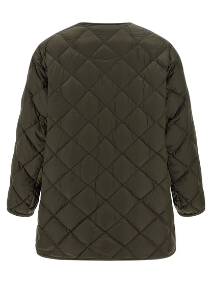 Bicolor Polyamide Full-Length Jacket