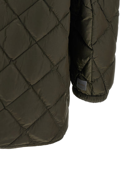 Bicolor Polyamide Full-Length Jacket