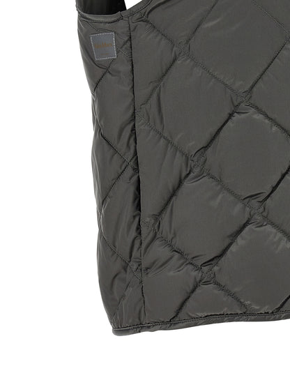 Gray Polyamide Sleeveless Jacket