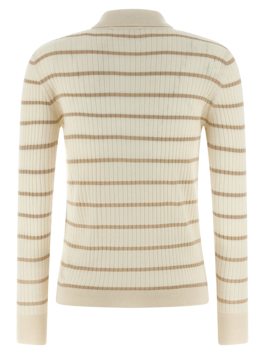 Beige Cashmere Polo Shirt