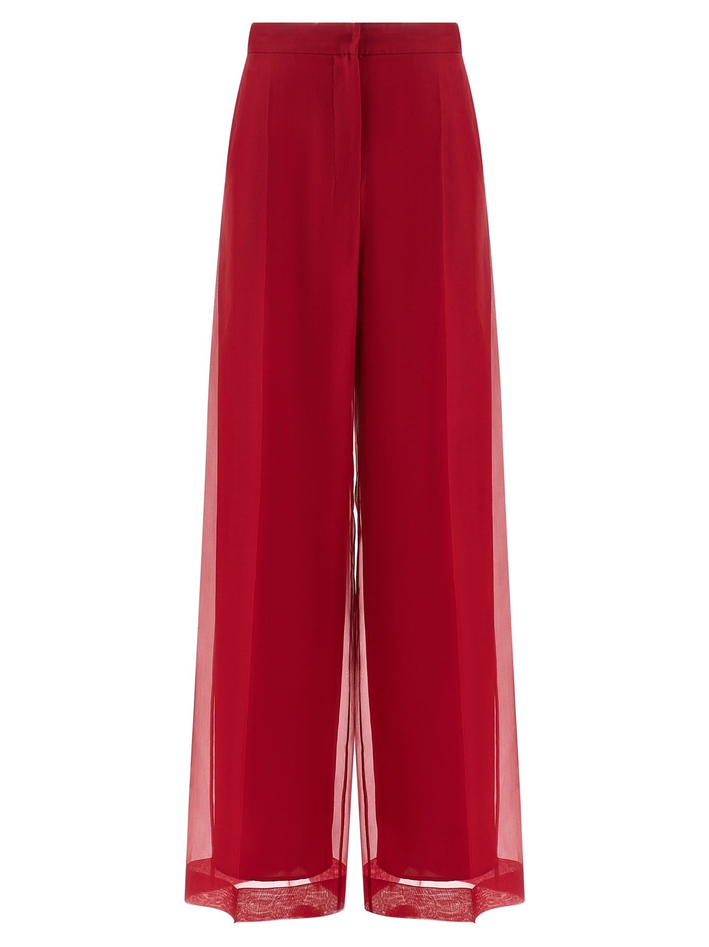 Multicolor Silk Casual Pants