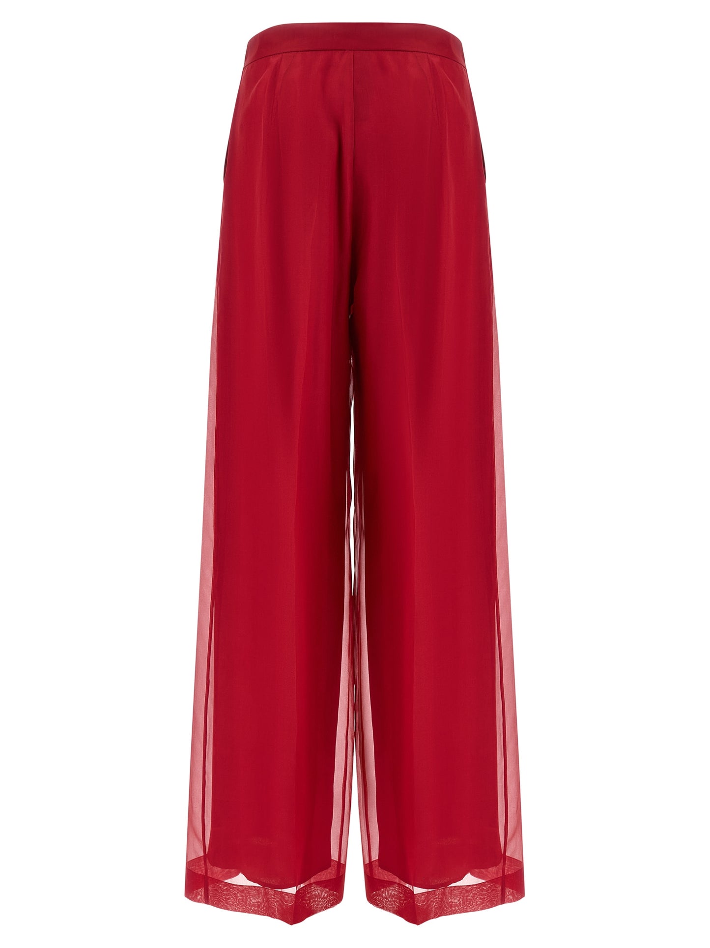 Multicolor Silk Casual Pants