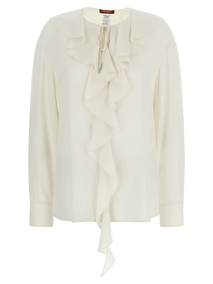 White Silk Blouse