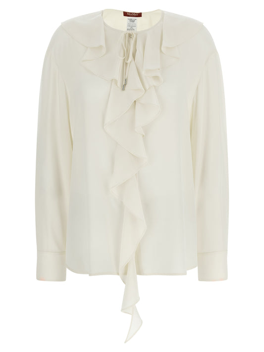 White Silk Blouse