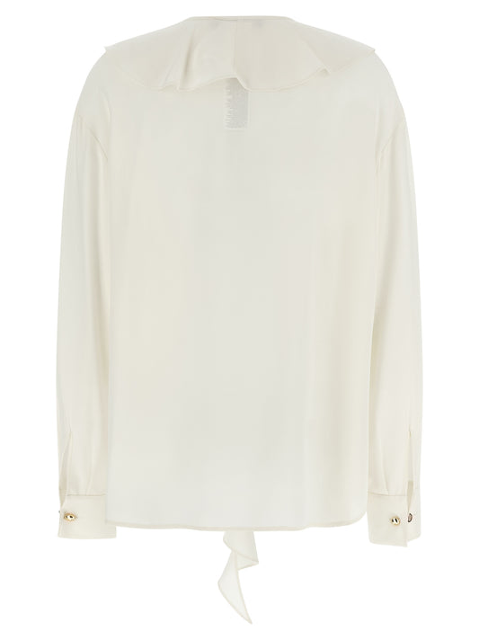 White Silk Blouse