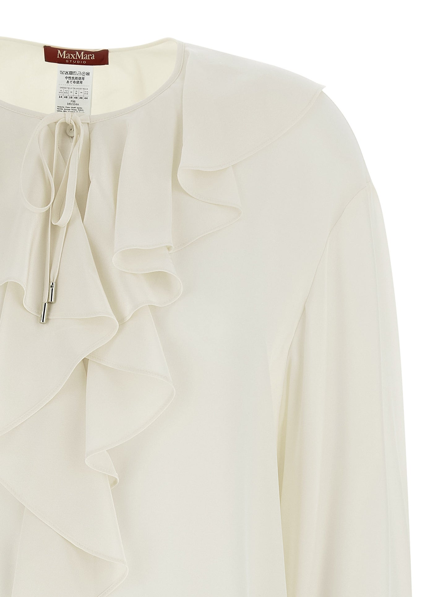 White Silk Blouse