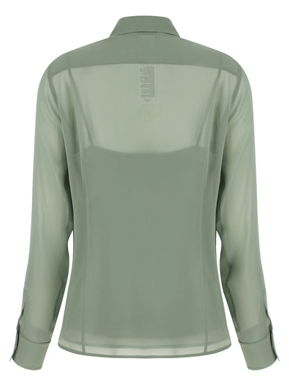 Bicolor Silk Blouse