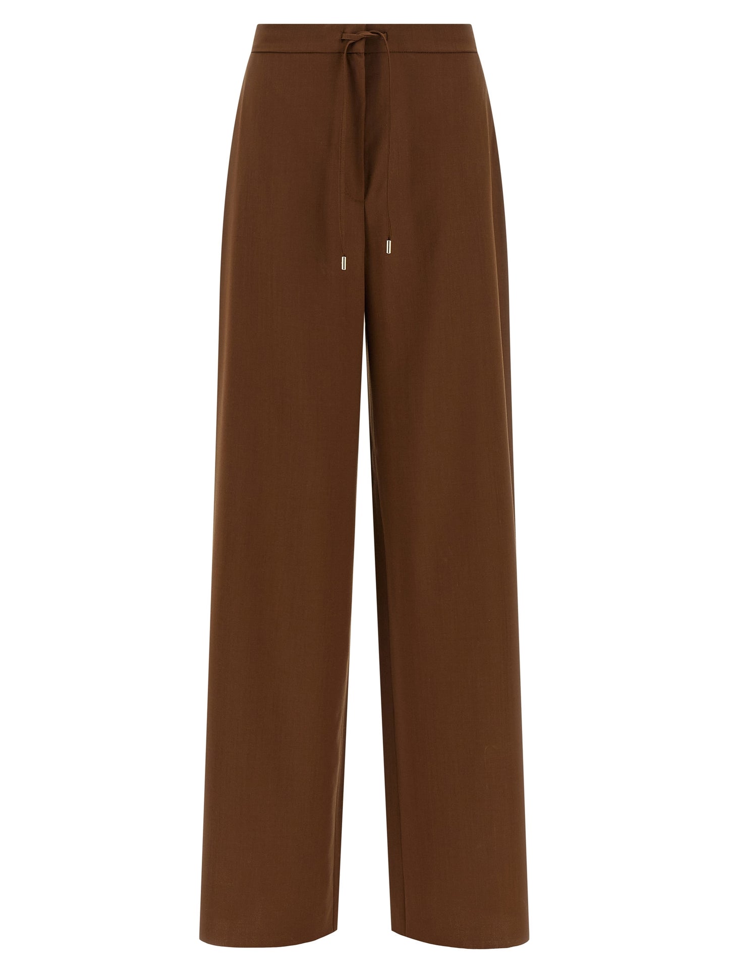 Brown Virgin Wool Pants