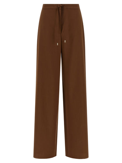 Brown Virgin Wool Pants