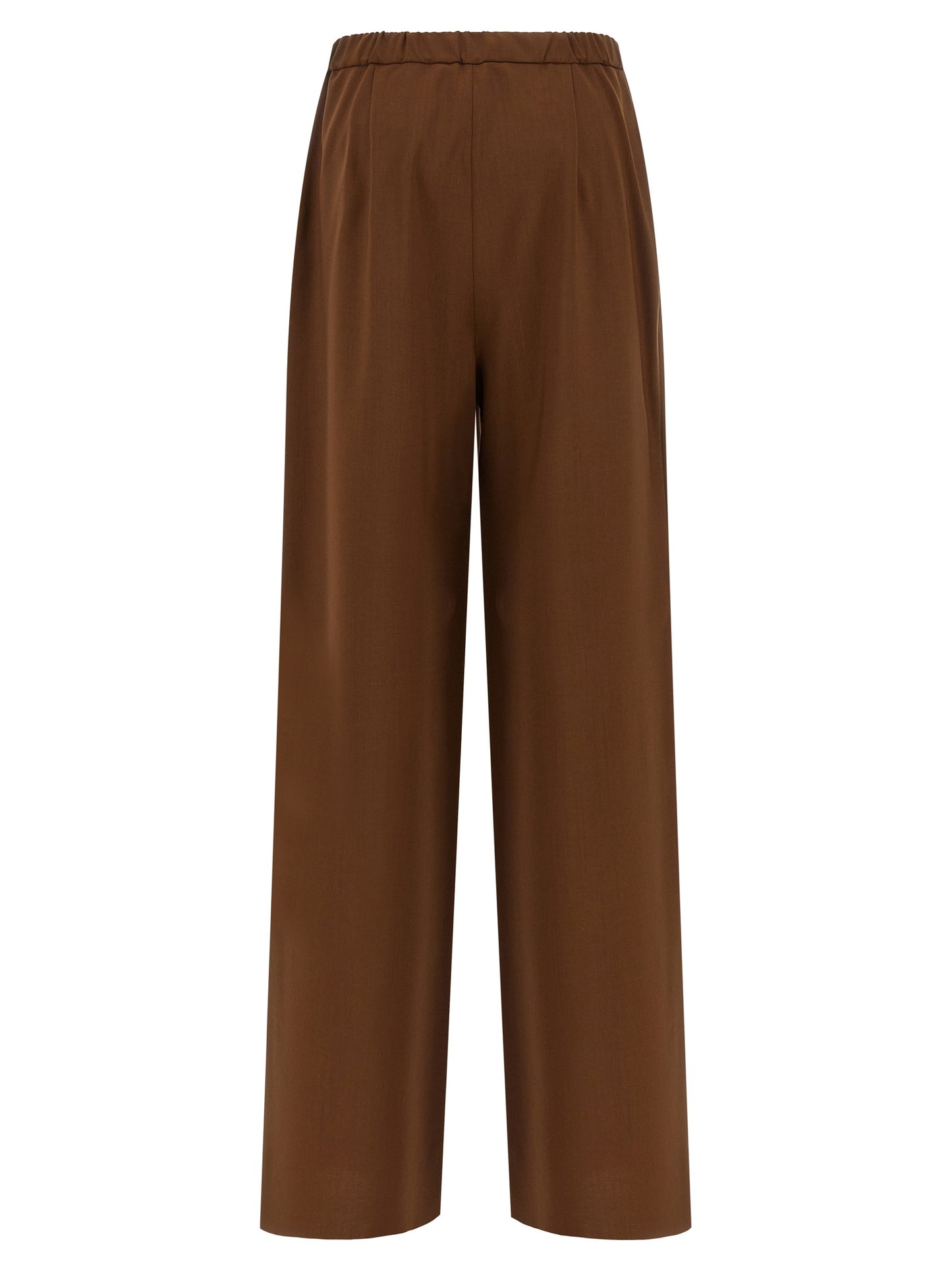 Brown Virgin Wool Pants