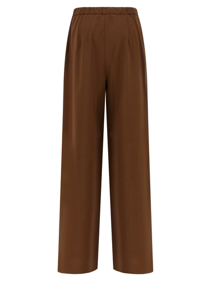 Brown Virgin Wool Pants