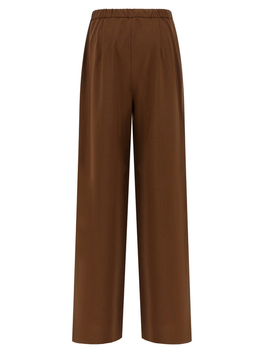 Brown Virgin Wool Pants